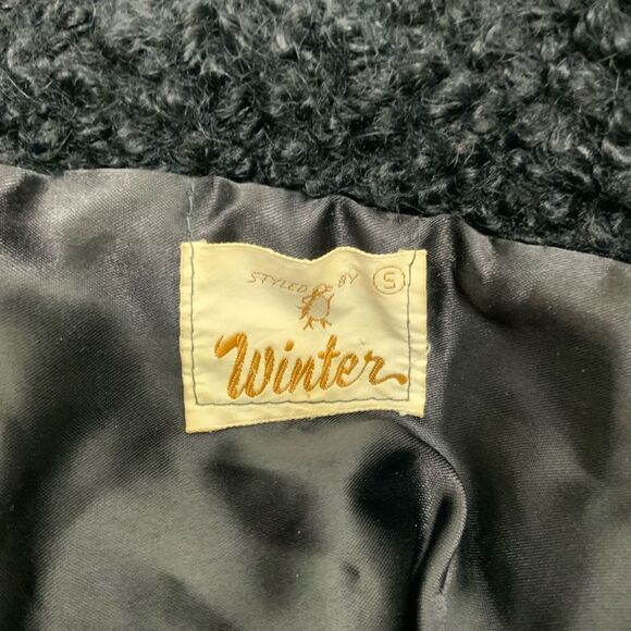 VINTAGE Lambswool coat with Mink Collar - Picture 4 of 4